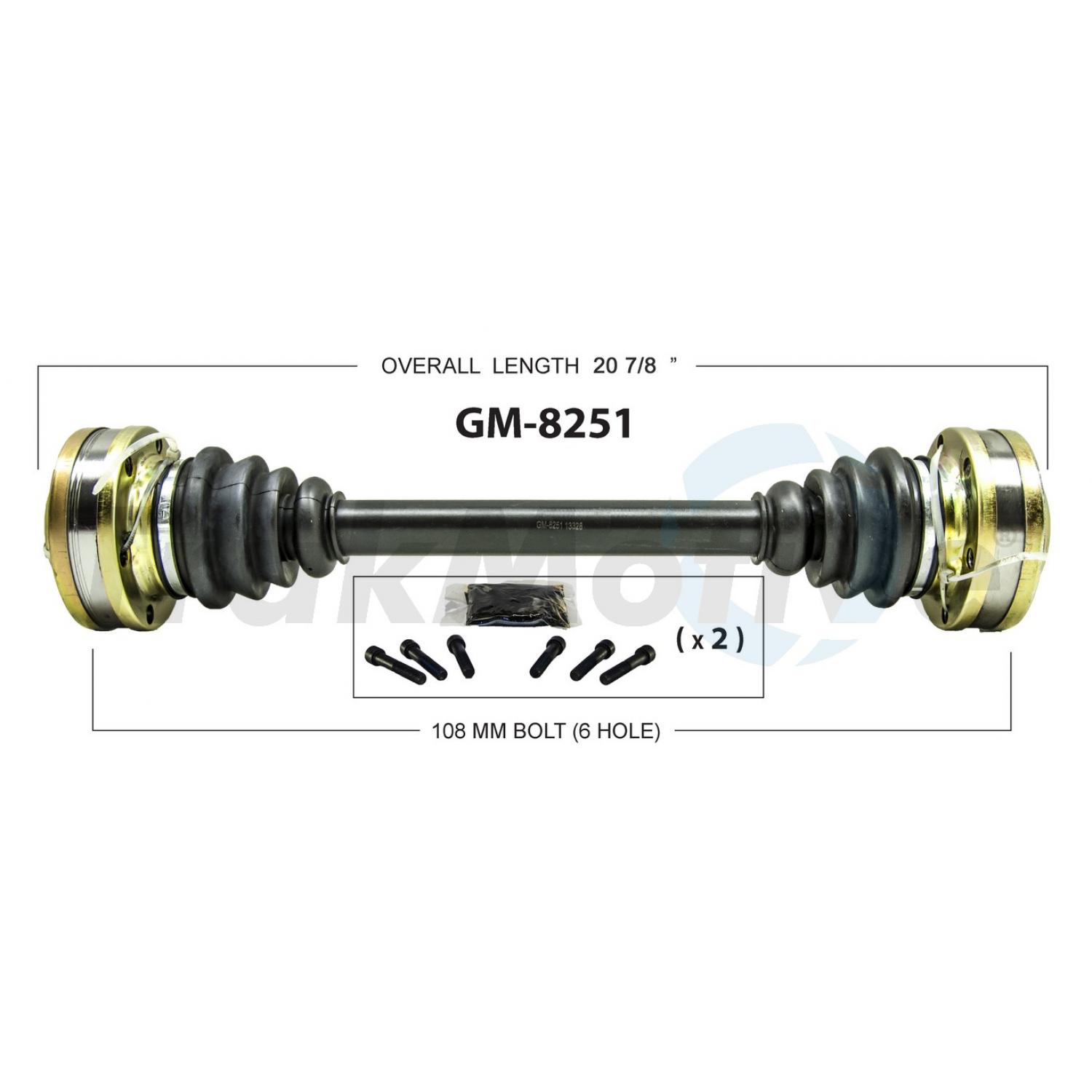 TrakMotive GM8251 - CV Axle Shaft TrakMotive GM8251 CV Axle Shaft product image 1 of 3