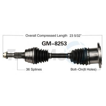 2011 Chevrolet Silverado 2500 CV Axle Shaft Front Left TrakMotive GM8253 image 1 of 3
