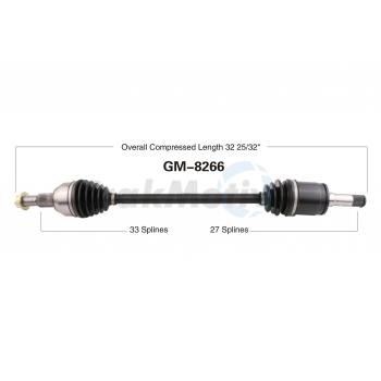 2009 GMC Acadia CV Axle Shaft Rear Right TrakMotive GM8266 image 1 of 3