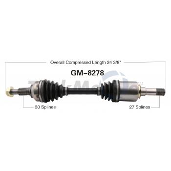2012 GMC Terrain CV Axle Shaft Front Left TrakMotive GM8278 image 1 of 3