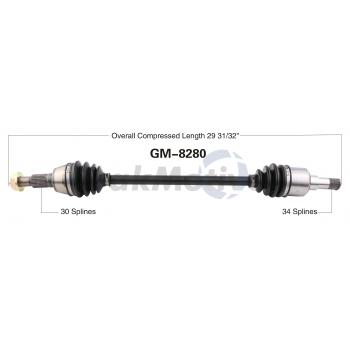 2012 GMC Terrain CV Axle Shaft Rear Left TrakMotive GM8280 image 1 of 3