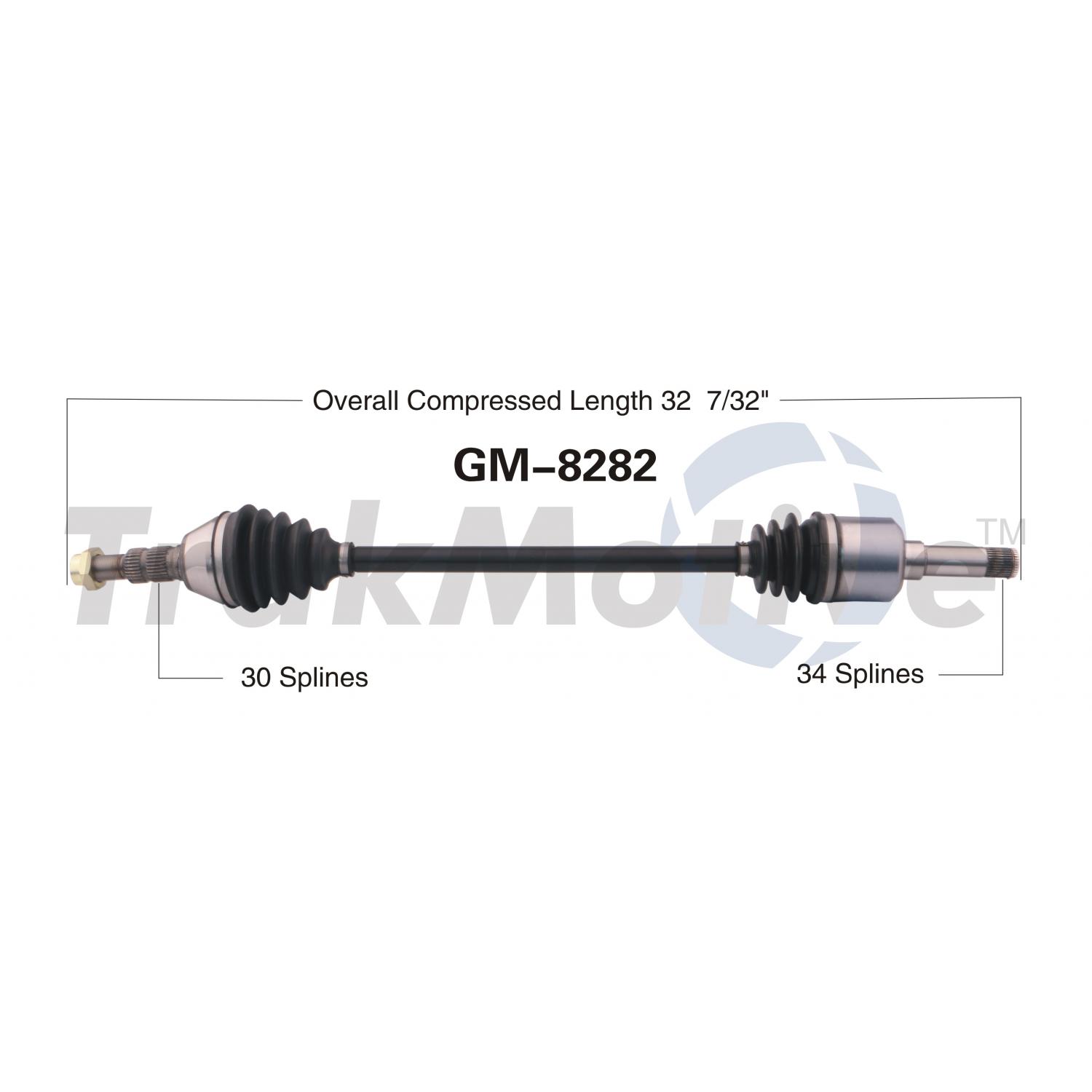 TrakMotive GM8282 - CV Axle Shaft TrakMotive GM8282 CV Axle Shaft product image 1 of 3