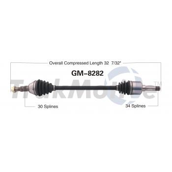 2011 Cadillac SRX CV Axle Shaft Rear Left TrakMotive GM8282 image 1 of 3