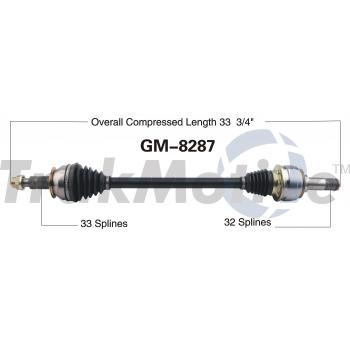 2015 Chevrolet Camaro CV Axle Shaft