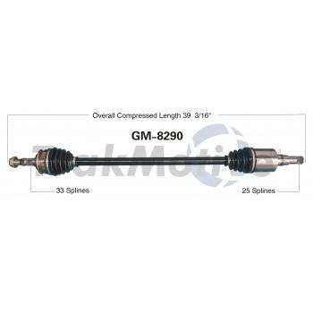 2015 Chevrolet Cruze CV Axle Shaft Front Right TrakMotive GM8290 image 1 of 3