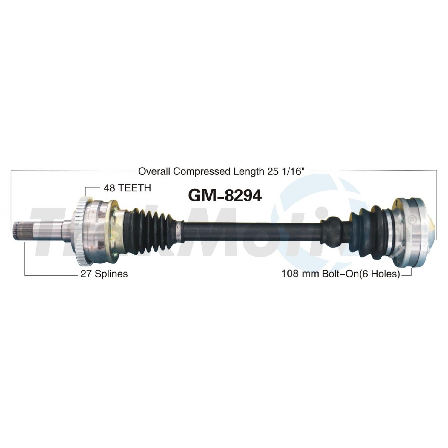 TrakMotive GM8294 - CV Axle Shaft TrakMotive GM8294 CV Axle Shaft product image 1 of 3