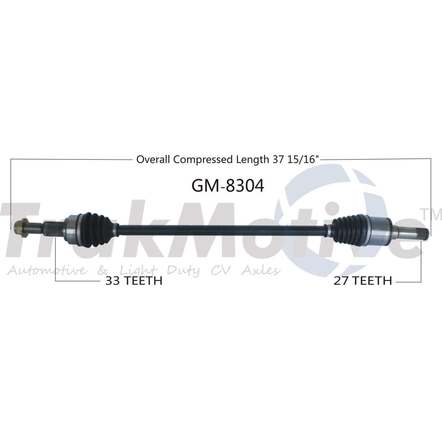 TrakMotive GM8304 - CV Axle Shaft TrakMotive GM8304 CV Axle Shaft product image 1 of 3
