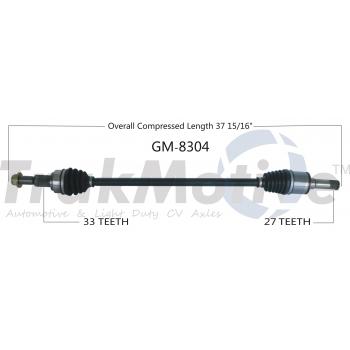 2013 GMC Acadia CV Axle Shaft Rear Left TrakMotive GM8304 image 1 of 3