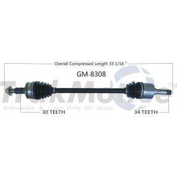 2017 Cadillac XTS CV Axle Shaft Rear Right TrakMotive GM8308 image 1 of 3