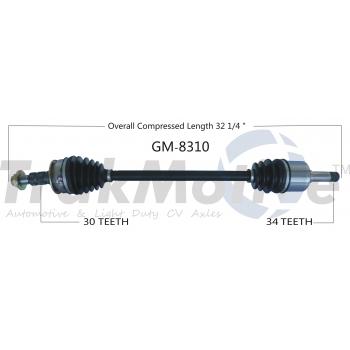 2012 Cadillac SRX CV Axle Shaft