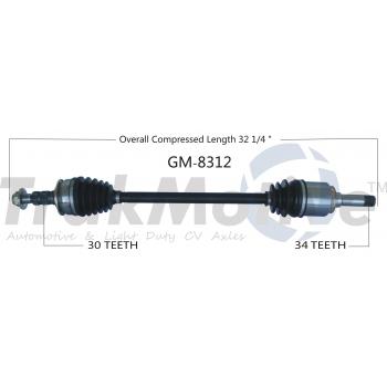 2013 Cadillac SRX CV Axle Shaft