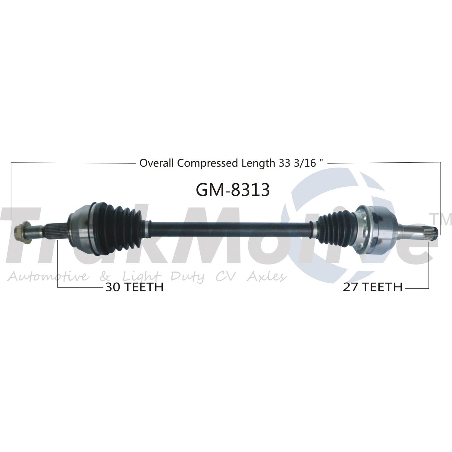 TrakMotive GM8313 - CV Axle Shaft TrakMotive GM8313 CV Axle Shaft product image 1 of 3