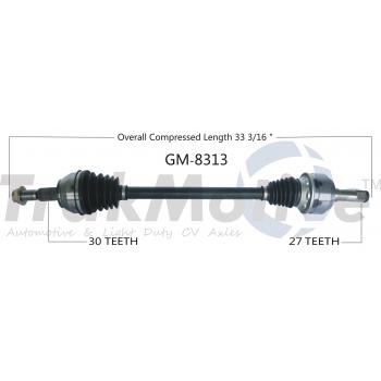 2007 Cadillac CTS CV Axle Shaft Rear Right TrakMotive GM8313 image 1 of 3