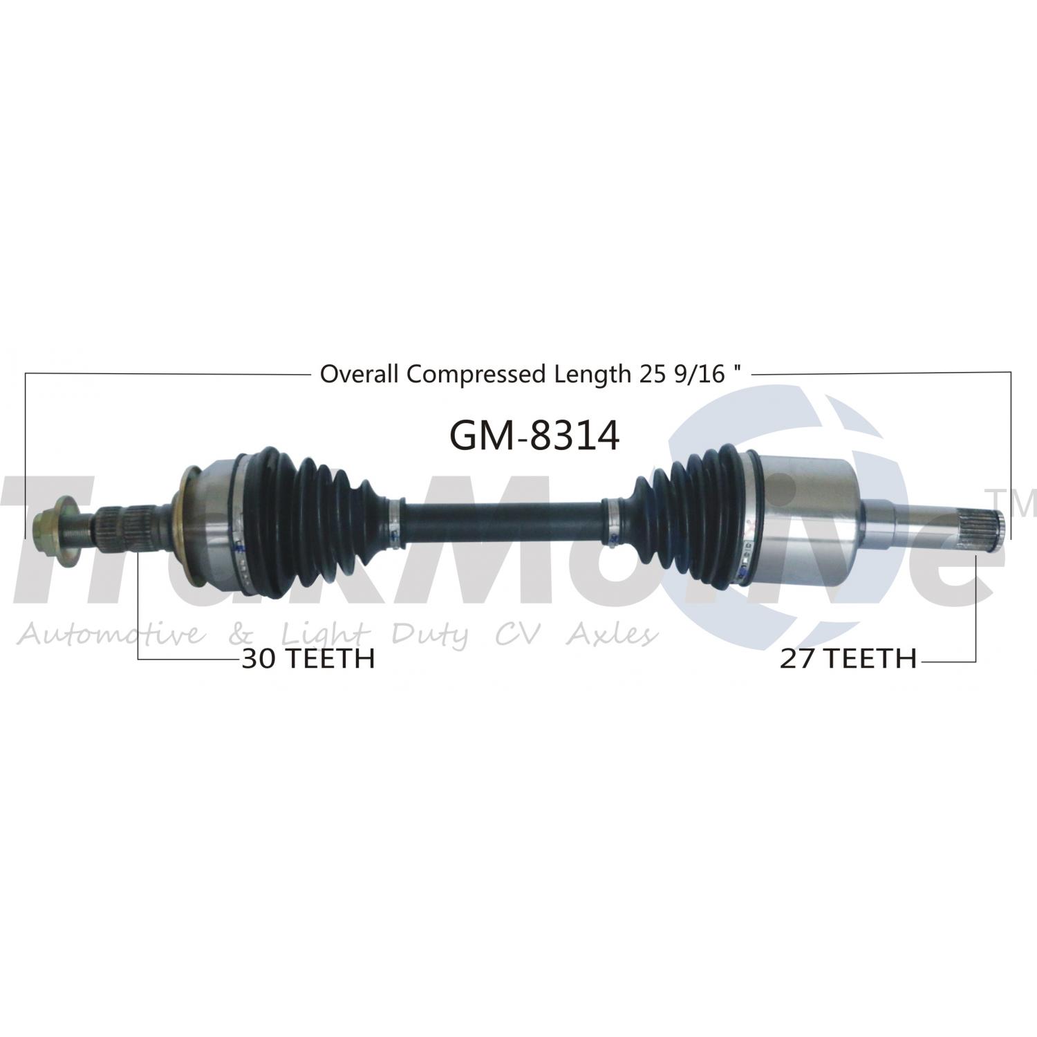 TrakMotive GM8314 - CV Axle Shaft TrakMotive GM8314 CV Axle Shaft product image 1 of 3
