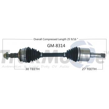 2013 Cadillac SRX CV Axle Shaft Front Right TrakMotive GM8314 image 1 of 3