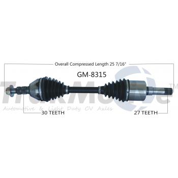 2011 Cadillac SRX CV Axle Shaft Front Right TrakMotive GM8315 image 1 of 3