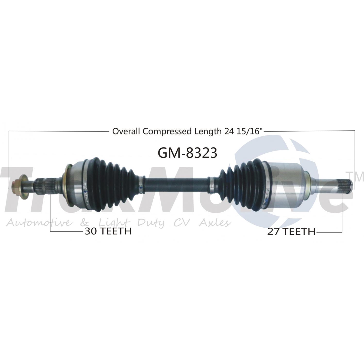 TrakMotive GM8323 - CV Axle Shaft TrakMotive GM8323 CV Axle Shaft product image 1 of 3