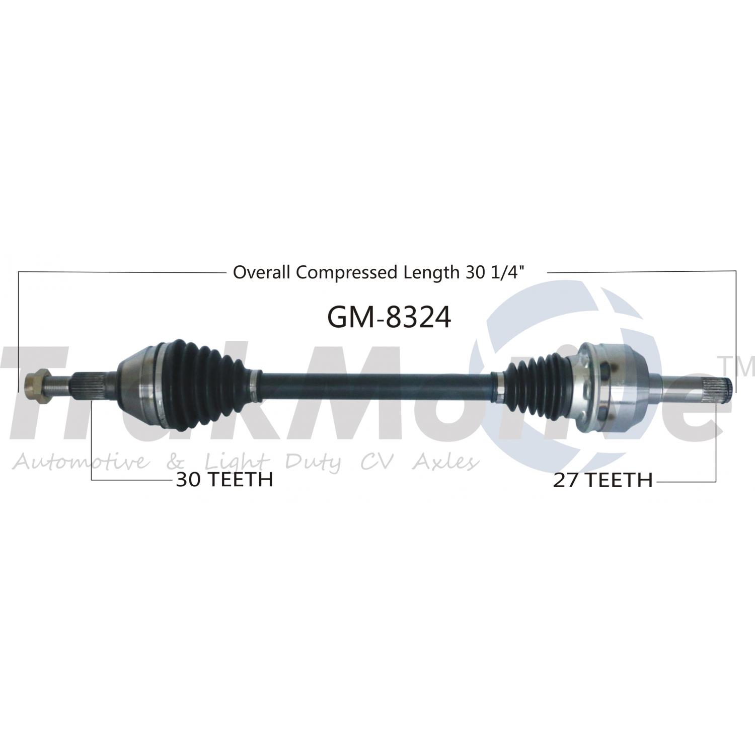 TrakMotive GM8324 - CV Axle Shaft TrakMotive GM8324 CV Axle Shaft product image 1 of 3