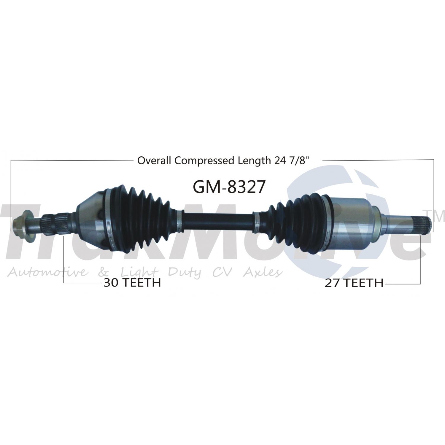TrakMotive GM8327 - CV Axle Shaft TrakMotive GM8327 CV Axle Shaft product image 1 of 3
