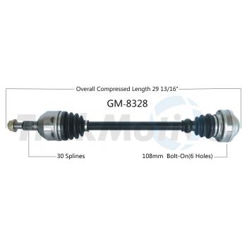 2014 Cadillac CTS CV Axle Shaft Rear Right TrakMotive GM8328 image 1 of 3