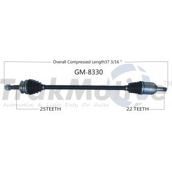 2018 Chevrolet Sonic CV Axle Shaft Front Right TrakMotive GM8330 image 1 of 3