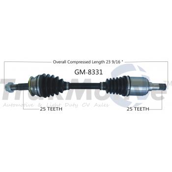 2018 Chevrolet Sonic CV Axle Shaft Front Left TrakMotive GM8331 image 1 of 3