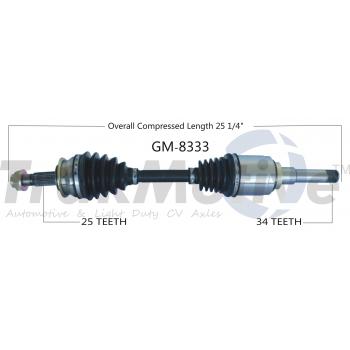 2018 Chevrolet Sonic CV Axle Shaft Front Left TrakMotive GM8333 image 1 of 3