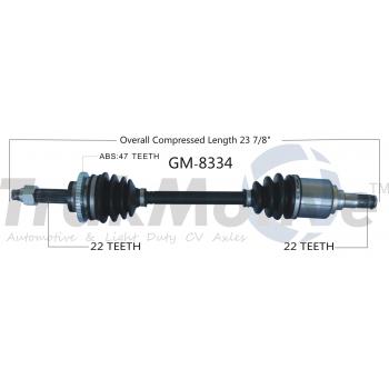 2015 Chevrolet Spark CV Axle Shaft Front Left TrakMotive GM8334 image 1 of 3