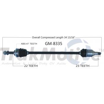 2013 Chevrolet Spark CV Axle Shaft