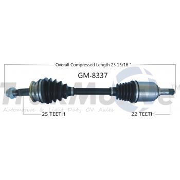 2018 Chevrolet Sonic CV Axle Shaft Front Left TrakMotive GM8337 image 1 of 3