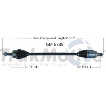 2018 Chevrolet Sonic CV Axle Shaft Front Right TrakMotive GM8339 image 1 of 3