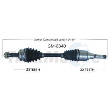2018 Chevrolet Sonic CV Axle Shaft Front Left TrakMotive GM8340 image 1 of 3