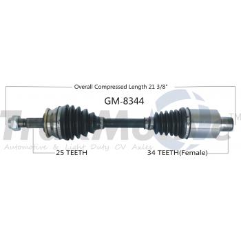 2018 Chevrolet Sonic CV Axle Shaft Front Right TrakMotive GM8344 image 1 of 3
