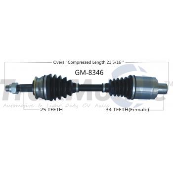2013 Chevrolet Sonic CV Axle Shaft Front Right TrakMotive GM8346 image 1 of 3
