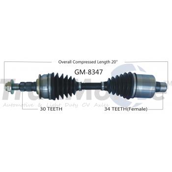 2013 Chevrolet Volt CV Axle Shaft Front Left TrakMotive GM8347 image 1 of 3