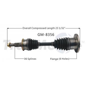2016 GMC Sierra CV Axle Shaft