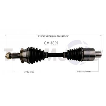 2013 Cadillac ATS CV Axle Shaft Front Left TrakMotive GM8359 image 1 of 3