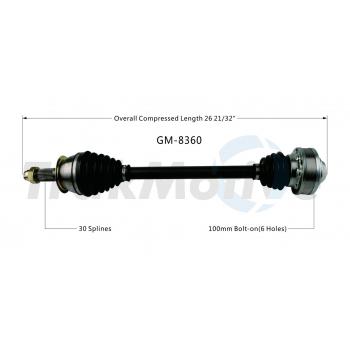 2013 Cadillac ATS CV Axle Shaft Rear Left TrakMotive GM8360 image 1 of 4