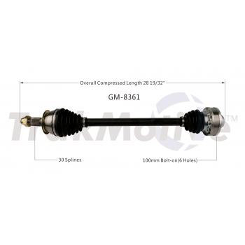 2013 Cadillac ATS CV Axle Shaft Rear Right TrakMotive GM8361 image 1 of 3