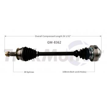 2013 Cadillac ATS CV Axle Shaft Rear Left TrakMotive GM8362 image 1 of 3