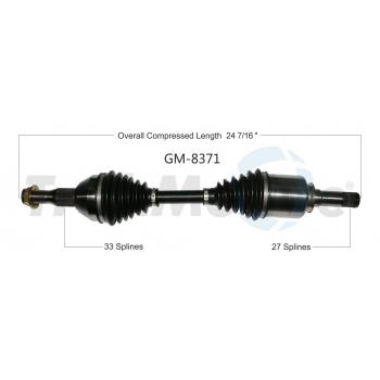 2013 Chevrolet Impala CV Axle Shaft Front Left TrakMotive GM8371 image 1 of 3
