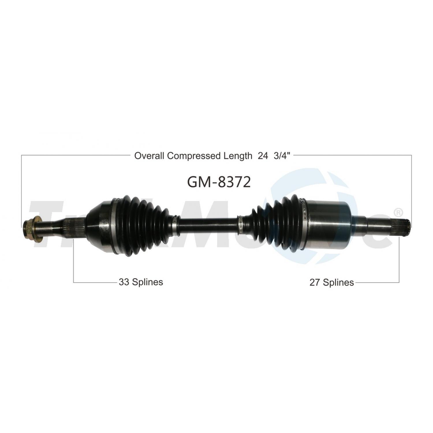 TrakMotive GM8372 - CV Axle Shaft TrakMotive GM8372 CV Axle Shaft product image 1 of 3