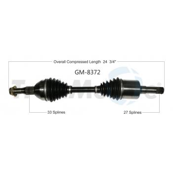 2013 Chevrolet Impala CV Axle Shaft Front Right TrakMotive GM8372 image 1 of 3