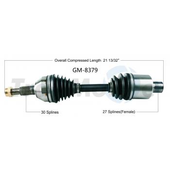 2008 Saturn Aura CV Axle Shaft Front Right TrakMotive GM8379 image 1 of 3