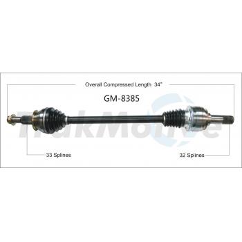 2015 Chevrolet Camaro CV Axle Shaft Rear Left TrakMotive GM8385 image 1 of 3