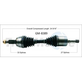 2017 Cadillac XTS CV Axle Shaft Front Right TrakMotive GM8389 image 1 of 3