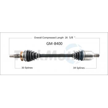 2016 Buick Envision CV Axle Shaft Rear Left TrakMotive GM8400 image 1 of 3