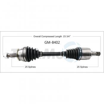 2013 Chevrolet Trax CV Axle Shaft Front Left TrakMotive GM8402 image 1 of 3