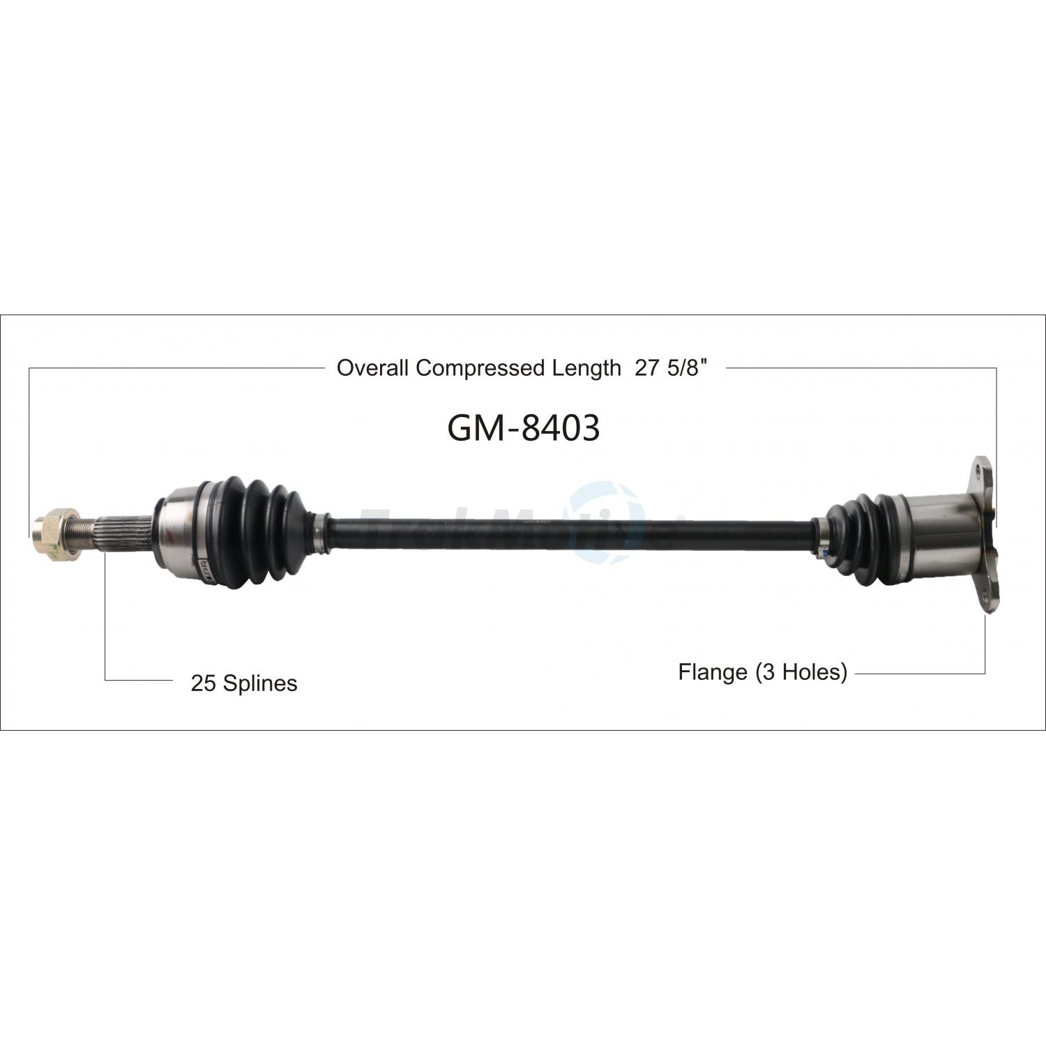 TrakMotive GM8403 - CV Axle Shaft TrakMotive GM8403 CV Axle Shaft product image 1 of 3