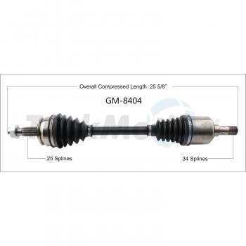 2013 Chevrolet Trax CV Axle Shaft Front Left TrakMotive GM8404 image 1 of 3